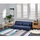 Urbana Japanese Futon Lounge 3-Seater Sofa Bed, Blue