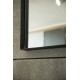 Aruvo Cstone Rectangle Composite Stone Bathroom Mirror Black 1200mm