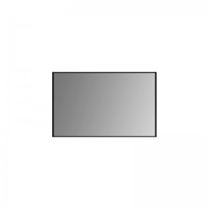 Aruvo Cstone Rectangle Composite Stone Bathroom Mirror Black 1200mm