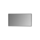 Aruvo Cstone Rectangle Composite Stone Bathroom Mirror Black 1500mm