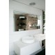 Aruvo Cstone Rectangle Composite Stone Bathroom Mirror White 1200mm